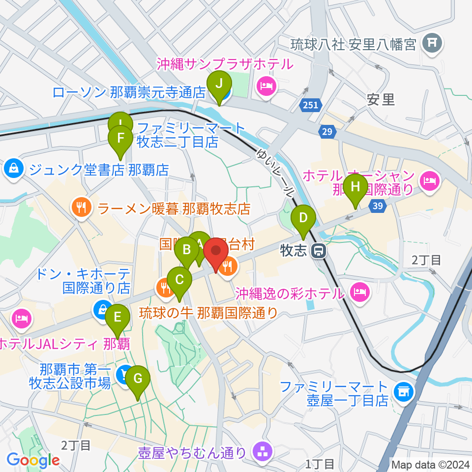 高良レコード店 楽器部周辺のコンビニエンスストア一覧地図