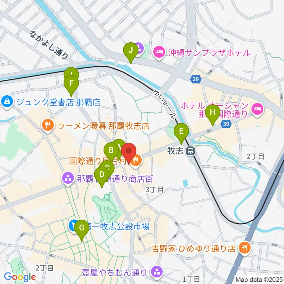 高良レコード店 楽器部周辺のコンビニエンスストア一覧地図