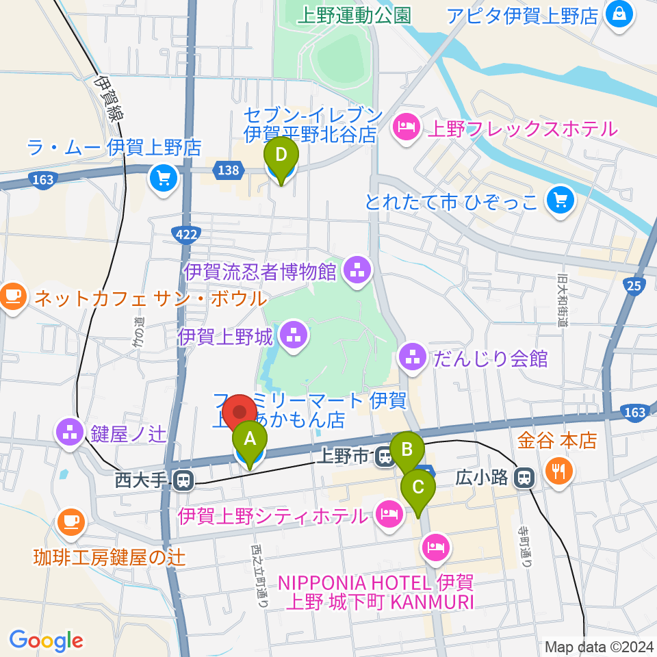 旧崇廣堂周辺のコンビニエンスストア一覧地図