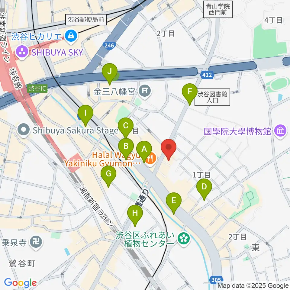 Studio S&S周辺のコンビニエンスストア一覧地図