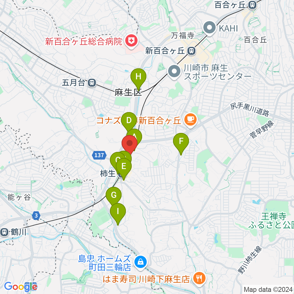 IL CONFORTO周辺のコンビニエンスストア一覧地図