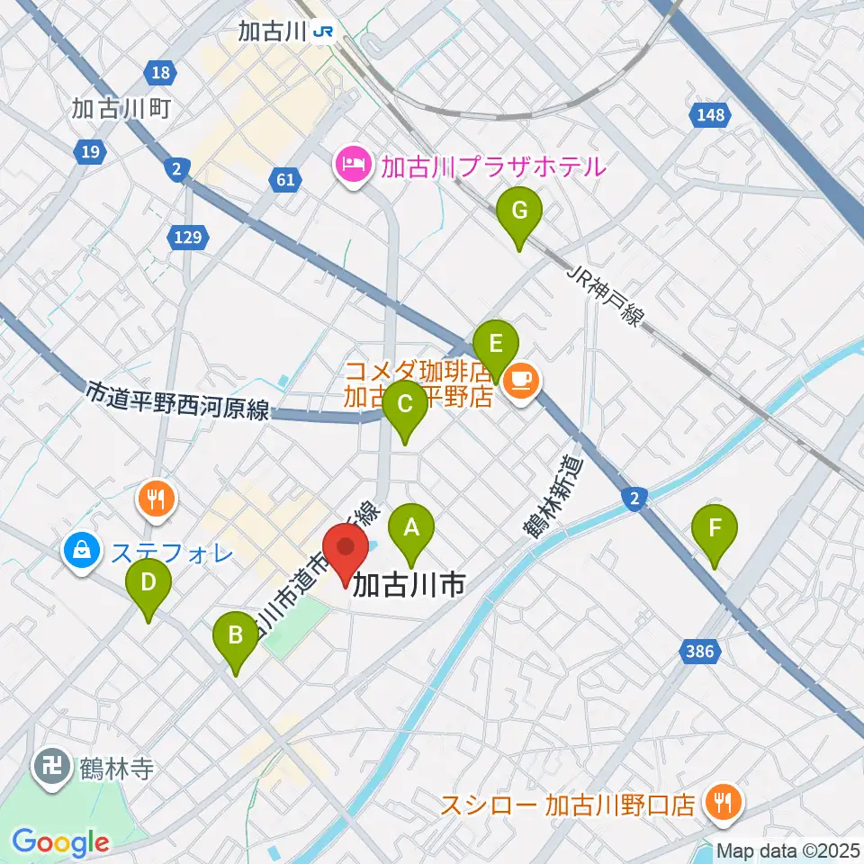 SHOWAグループ市民会館周辺のコンビニエンスストア一覧地図