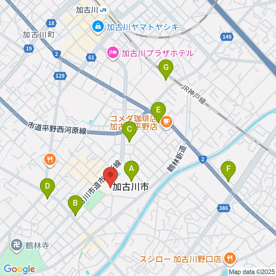SHOWAグループ市民会館周辺のコンビニエンスストア一覧地図