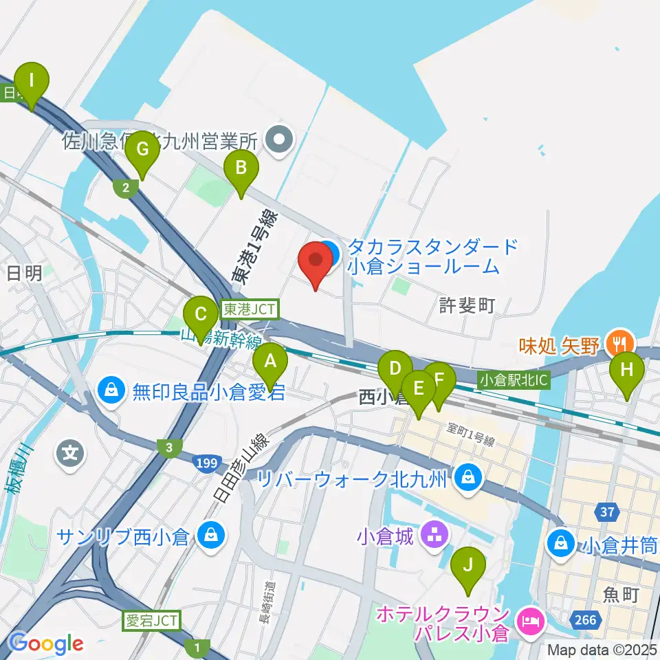 chuya-online.com FUKUOKA周辺のコンビニエンスストア一覧地図