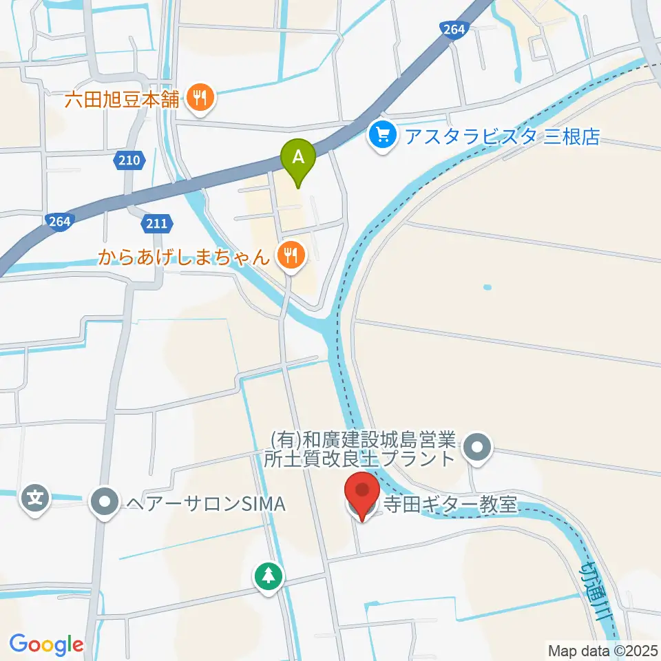 寺田ギター教室周辺のコンビニエンスストア一覧地図