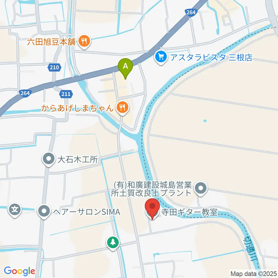 寺田ギター教室周辺のコンビニエンスストア一覧地図