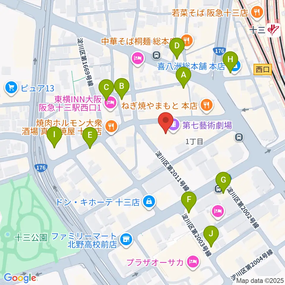 Studio246 JUSO周辺のコンビニエンスストア一覧地図
