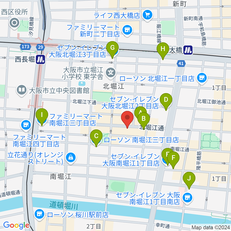 Corner Stone Bar周辺のコンビニエンスストア一覧地図