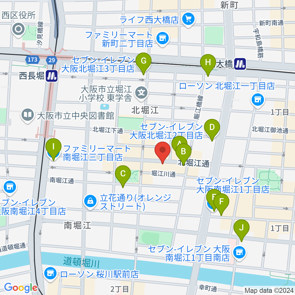 Corner Stone Bar周辺のコンビニエンスストア一覧地図