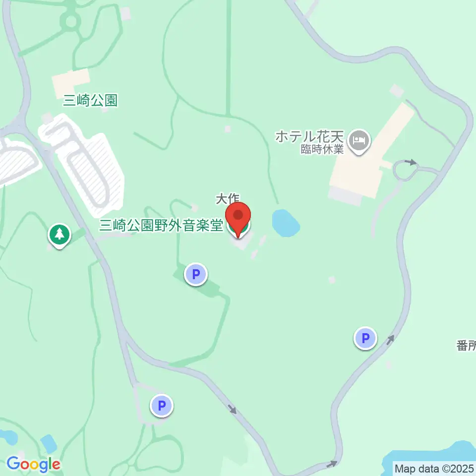 三崎公園野外音楽堂周辺のコンビニエンスストア一覧地図