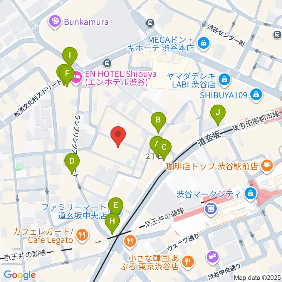 スタジオ映音空間 渋谷スタジオ周辺のコンビニエンスストア一覧地図