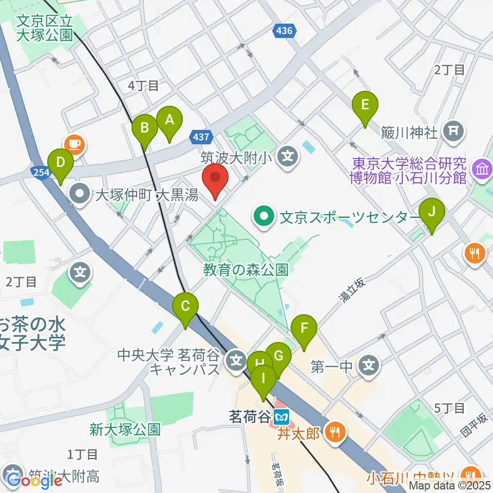茗荷谷ラ・リール周辺のコンビニエンスストア一覧地図