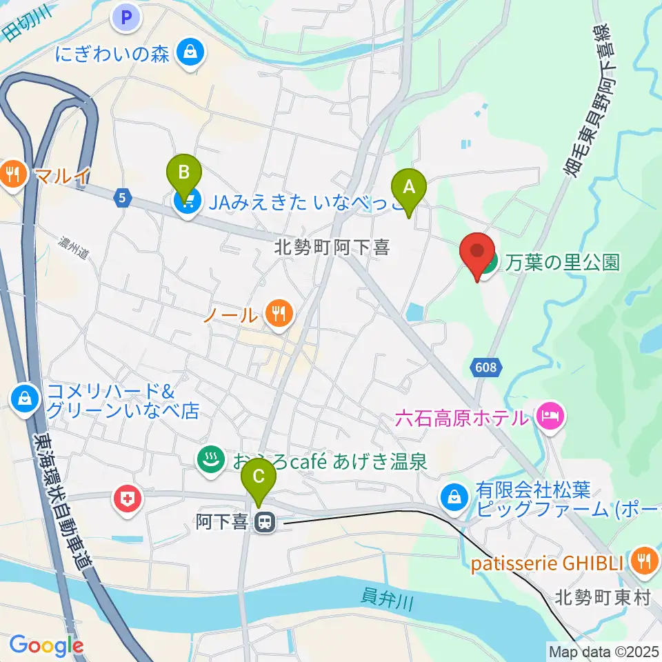 いなべエフエム周辺のコンビニエンスストア一覧地図