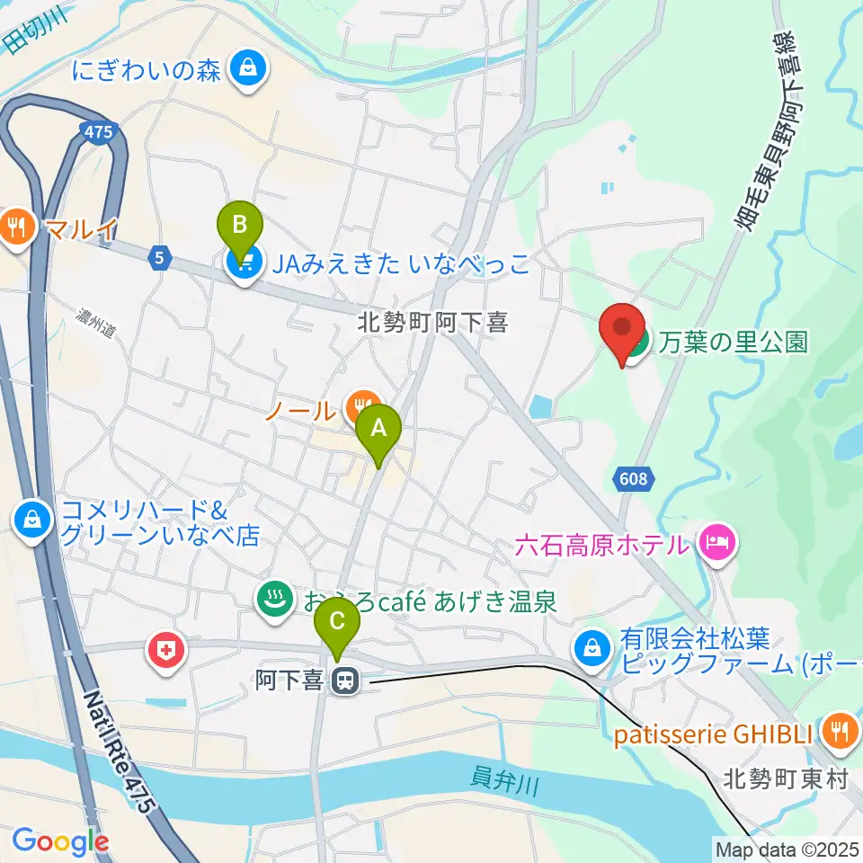 いなべエフエム周辺のコンビニエンスストア一覧地図