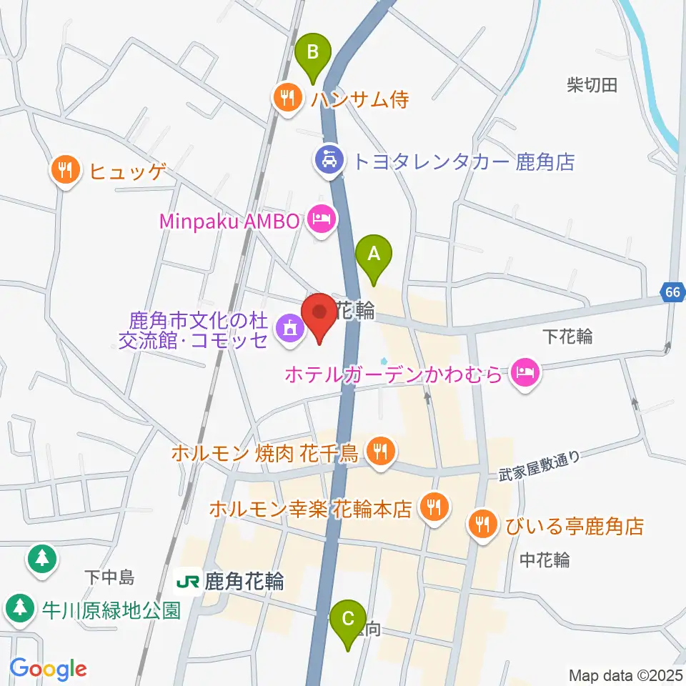 鹿角市文化の杜交流館 コモッセ周辺のコンビニエンスストア一覧地図