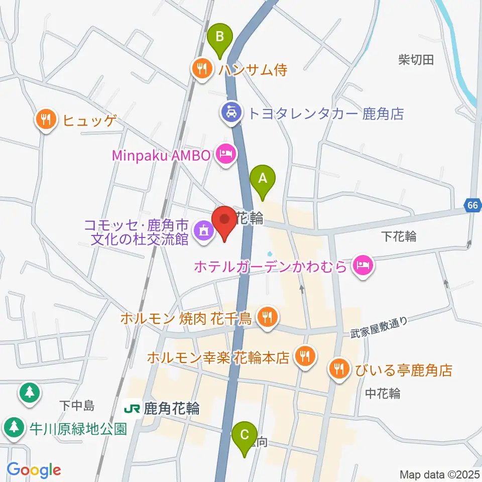 鹿角市文化の杜交流館 コモッセ周辺のコンビニエンスストア一覧地図