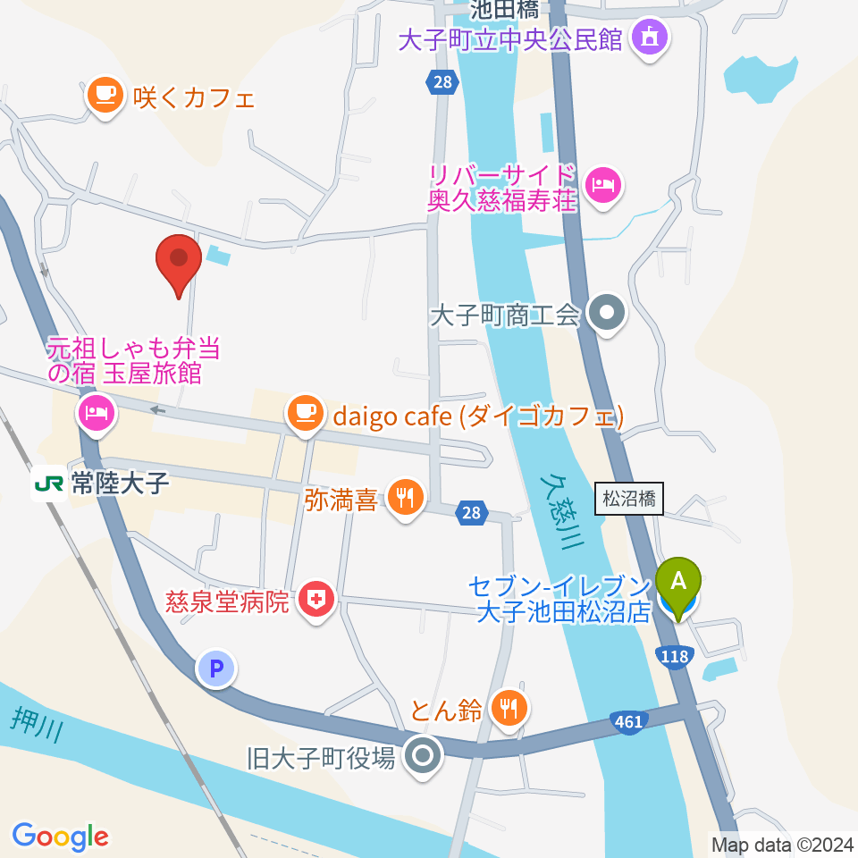 FMだいご周辺のコンビニエンスストア一覧地図