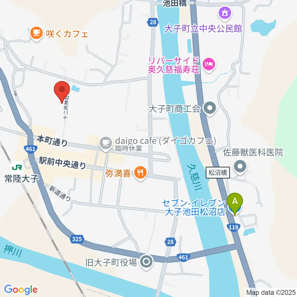 FMだいご周辺のコンビニエンスストア一覧地図