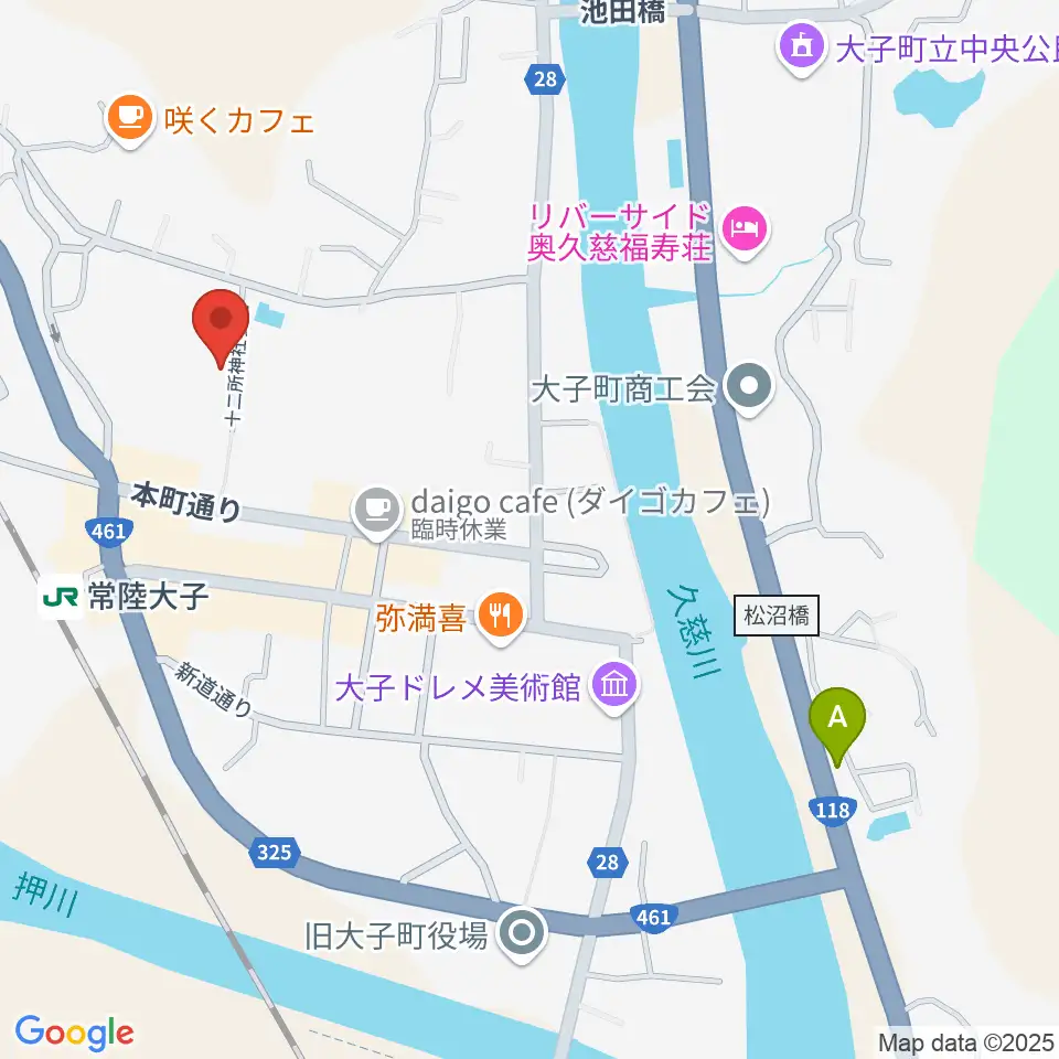FMだいご周辺のコンビニエンスストア一覧地図