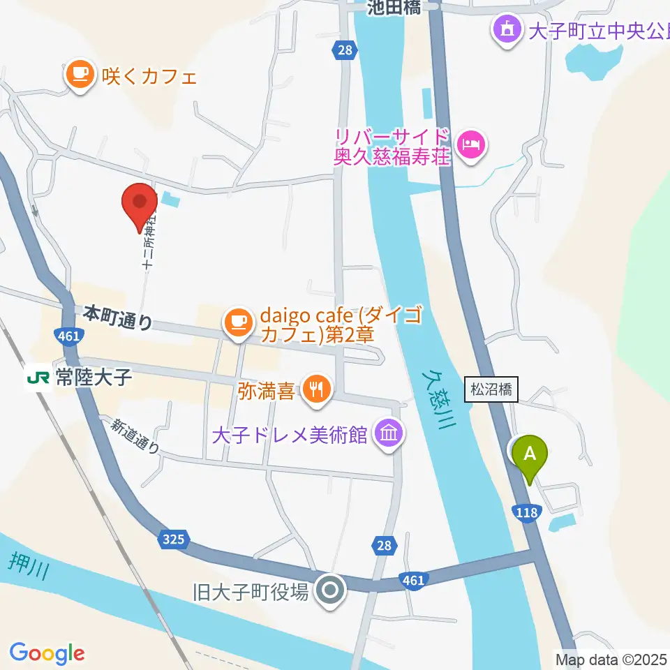 FMだいご周辺のコンビニエンスストア一覧地図