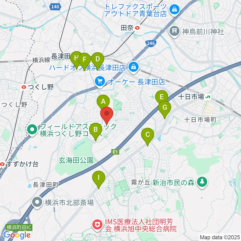 ローズ楽器工房周辺のコンビニエンスストア一覧地図