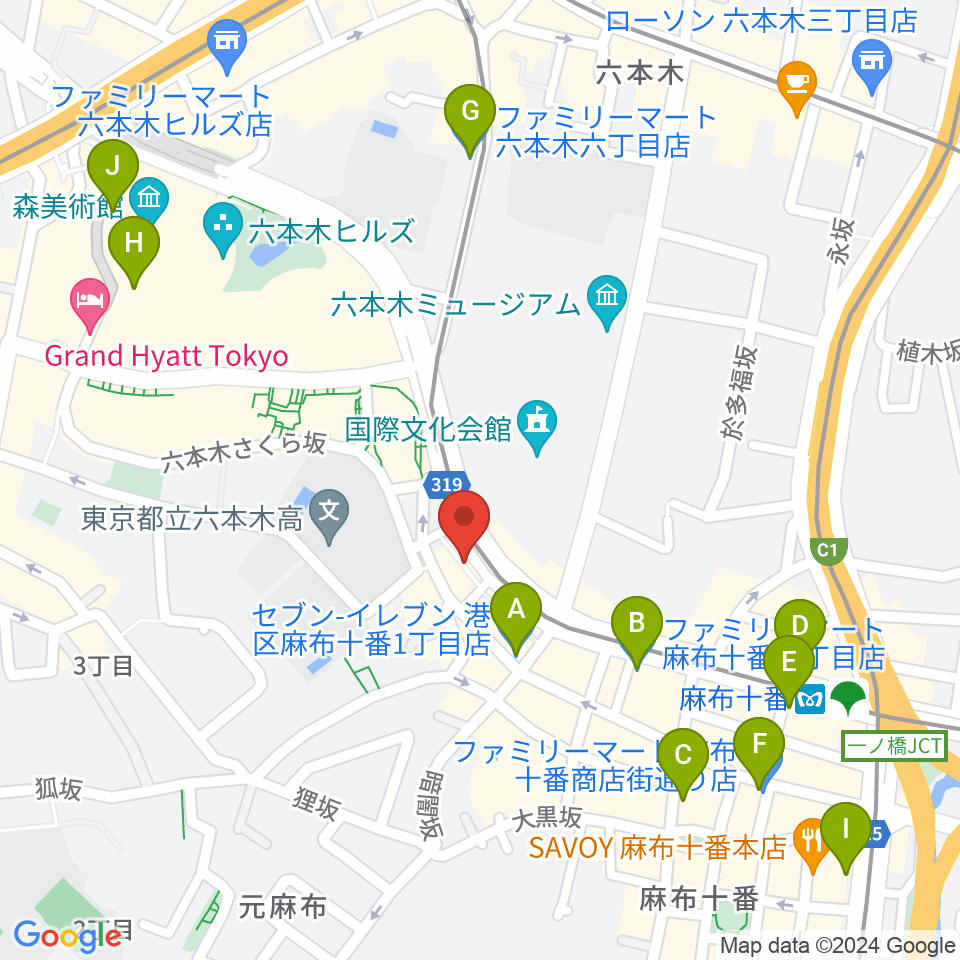 Heard Studio周辺のコンビニエンスストア一覧地図