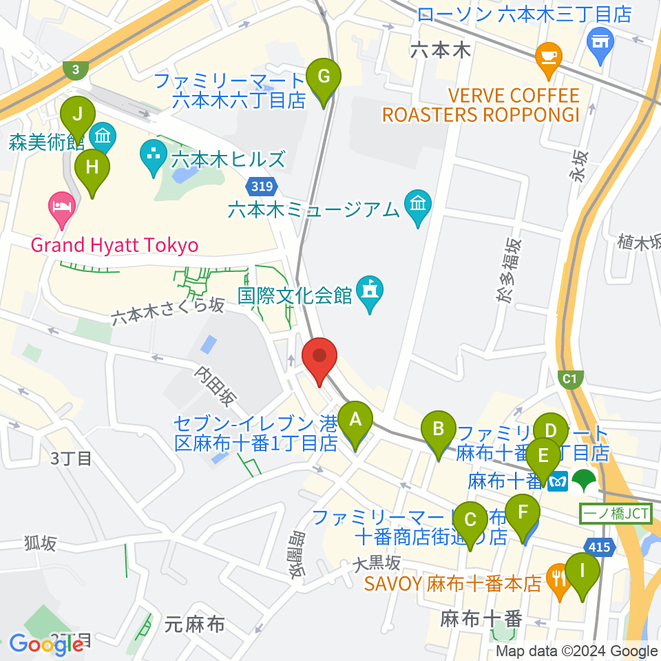 Heard Studio周辺のコンビニエンスストア一覧地図