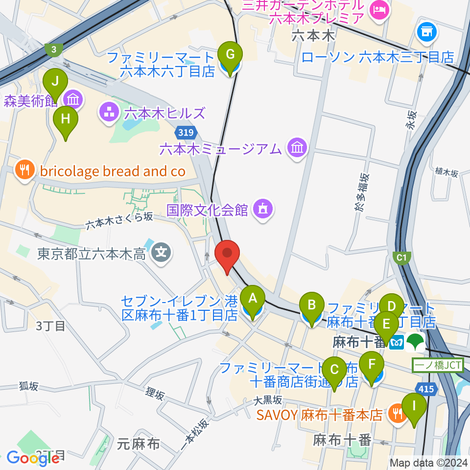 Heard Studio周辺のコンビニエンスストア一覧地図