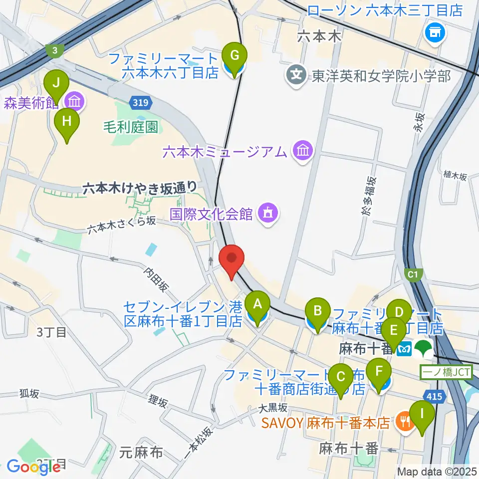 Heard Studio周辺のコンビニエンスストア一覧地図