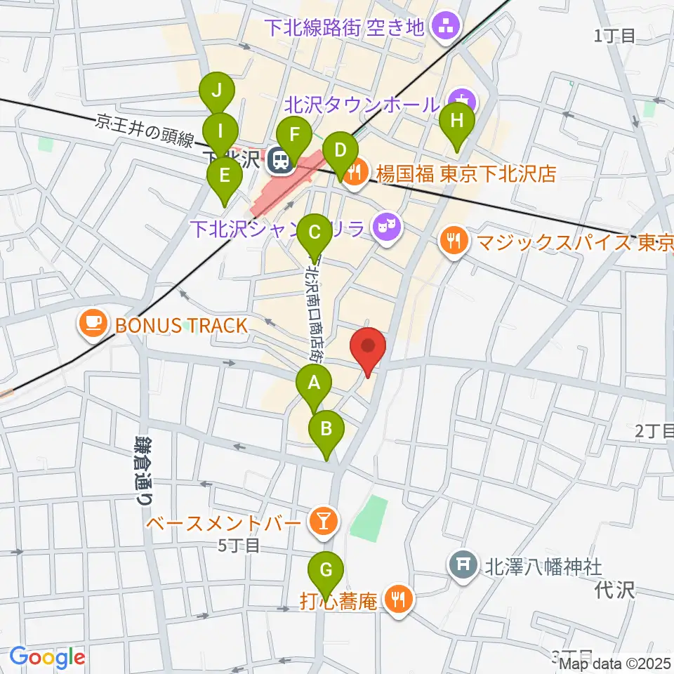 下北沢SEED SHIP周辺のコンビニエンスストア一覧地図
