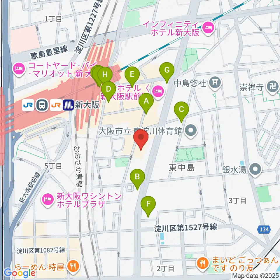 大阪市立青少年センター KOKOPLAZA周辺のコンビニエンスストア一覧地図