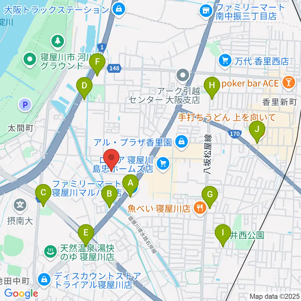 RISOおんがくいん周辺のコンビニエンスストア一覧地図