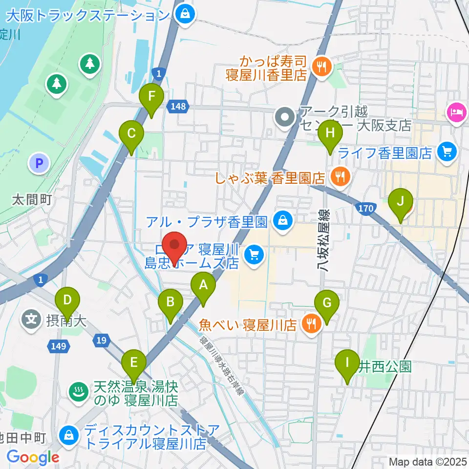 RISOおんがくいん周辺のコンビニエンスストア一覧地図