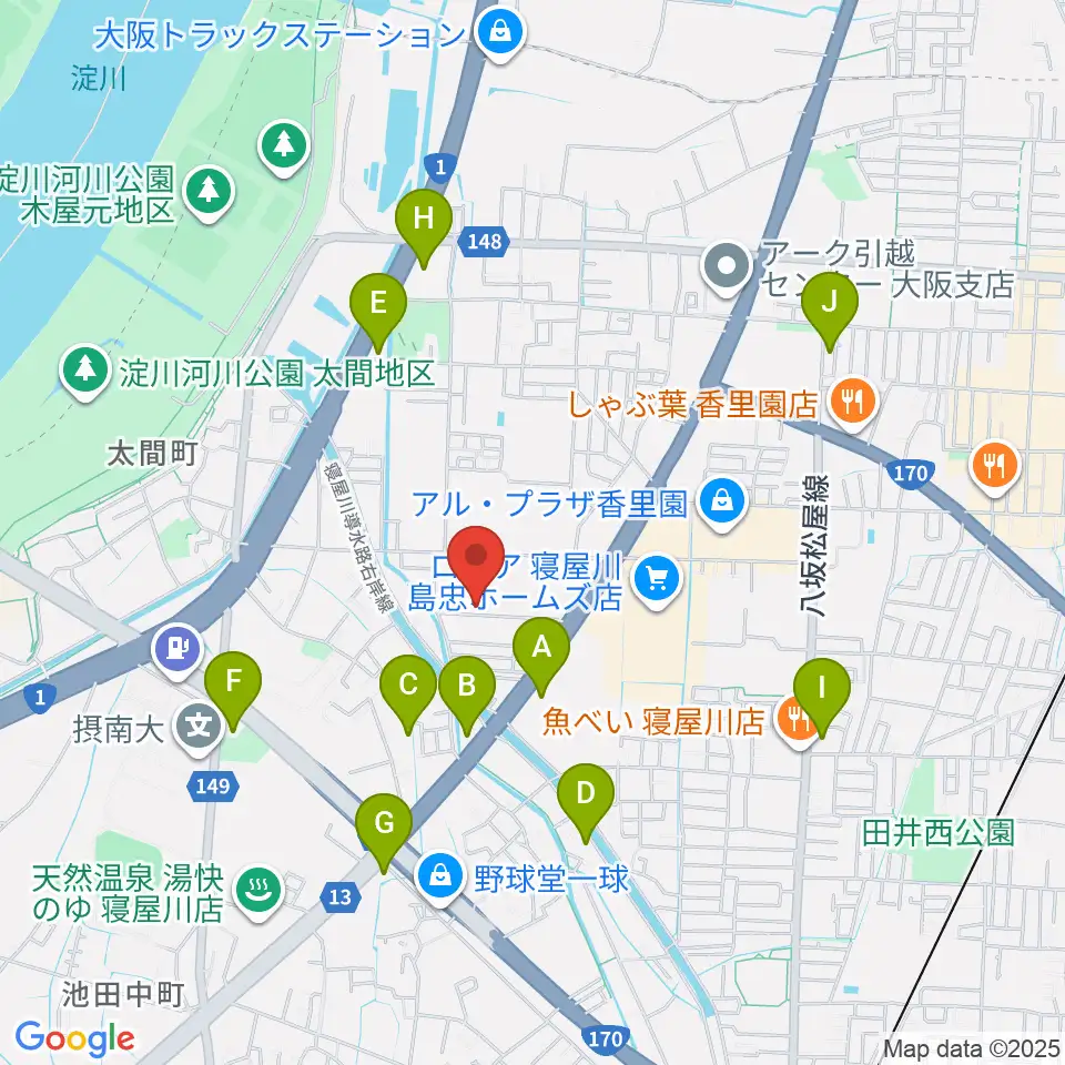 RISOおんがくいん周辺のコンビニエンスストア一覧地図