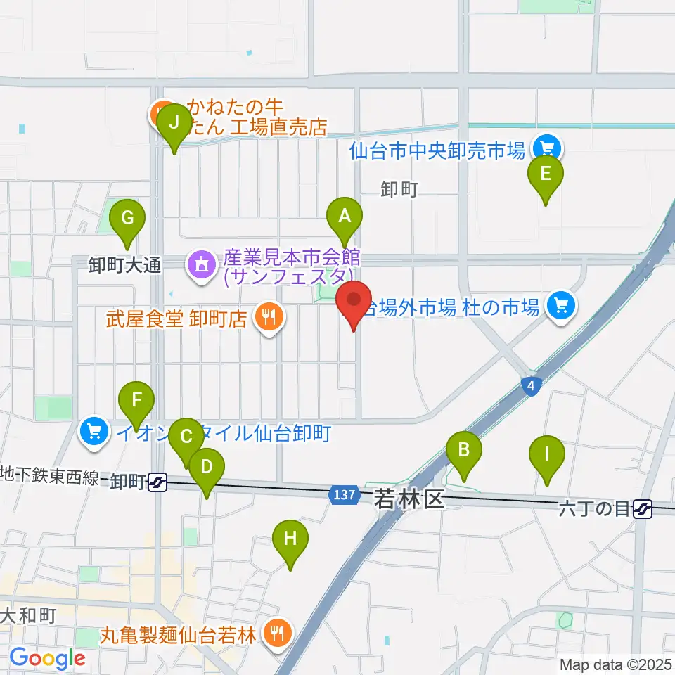 せんだい演劇工房10-BOX周辺のコンビニエンスストア一覧地図