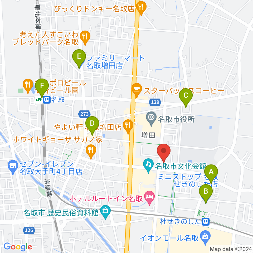 なとらじ801周辺のコンビニエンスストア一覧地図