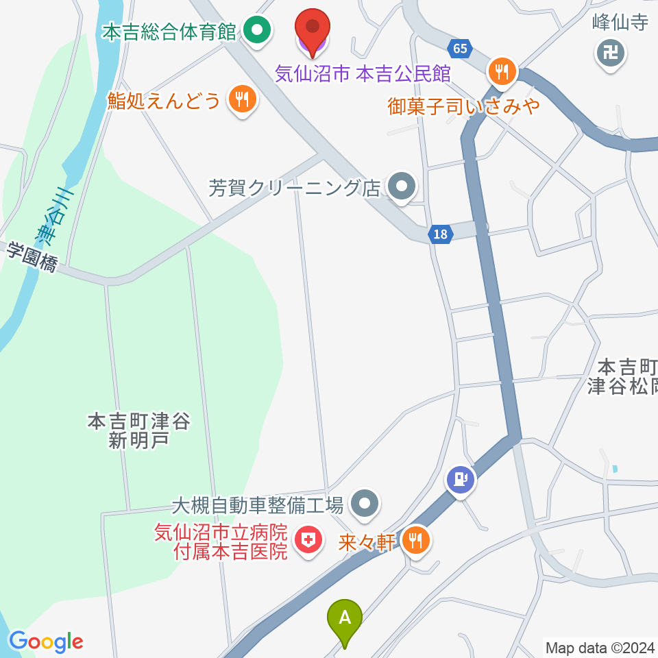 気仙沼市はまなすの館 はまなすホール周辺のコンビニエンスストア一覧地図