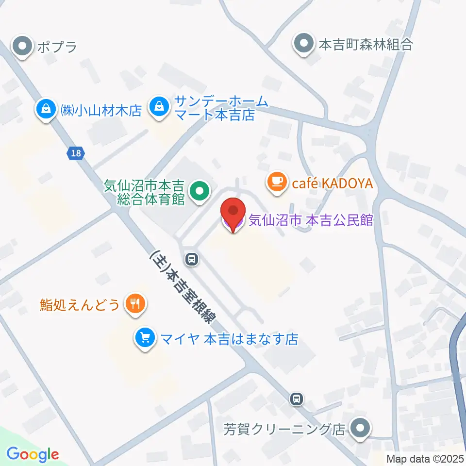 気仙沼市はまなすの館 はまなすホール周辺のコンビニエンスストア一覧地図