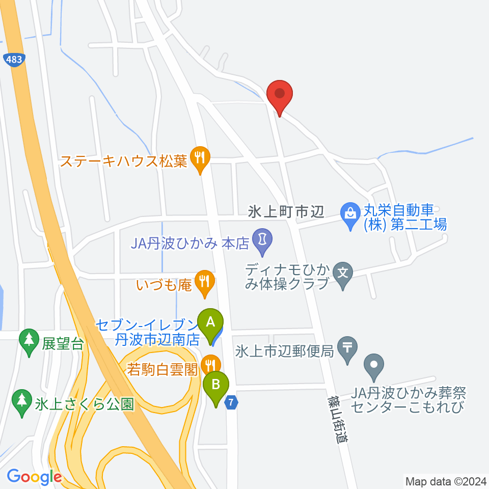 805たんば周辺のコンビニエンスストア一覧地図