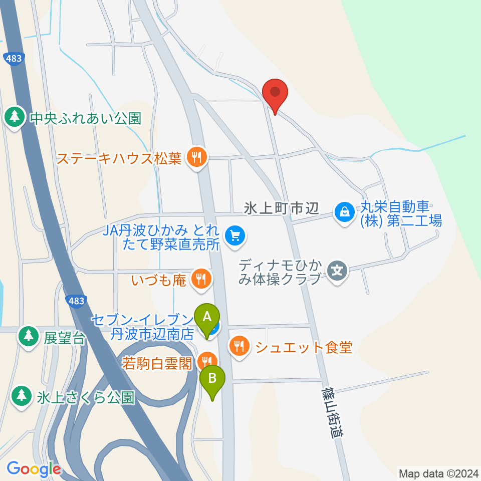 805たんば周辺のコンビニエンスストア一覧地図