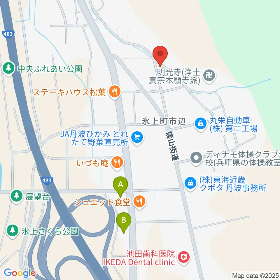 805たんば周辺のコンビニエンスストア一覧地図