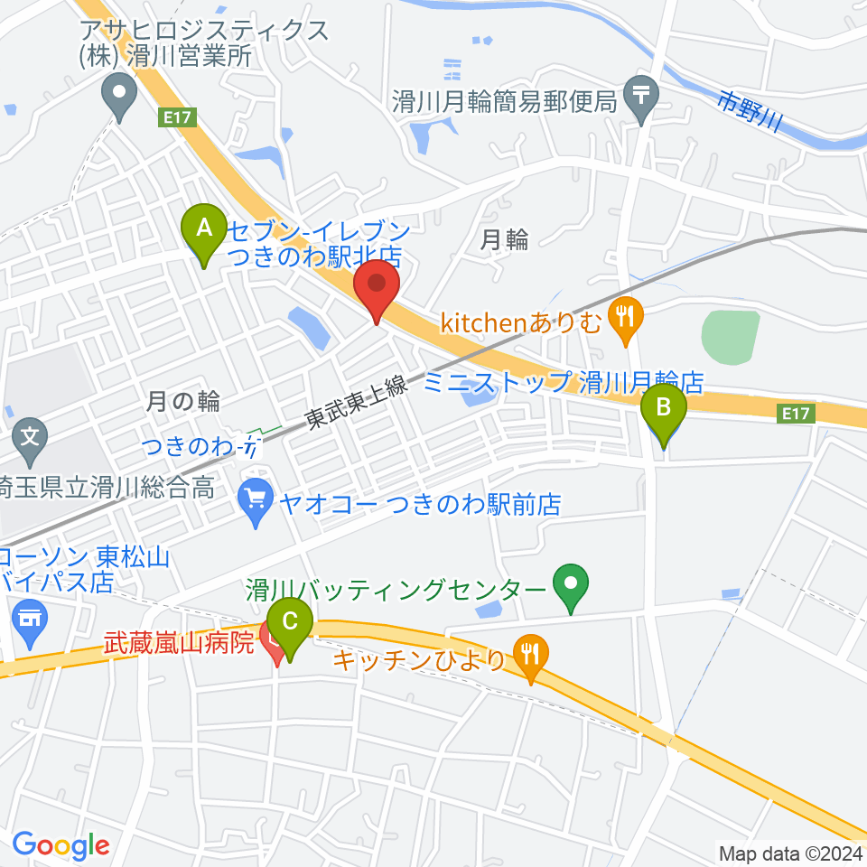 篠崎バイオリン工房周辺のコンビニエンスストア一覧地図