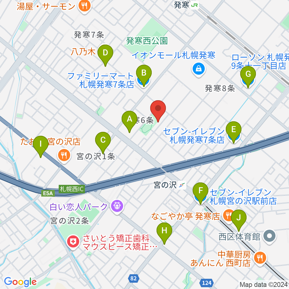 シンフォニカ・スクエア周辺のコンビニエンスストア一覧地図