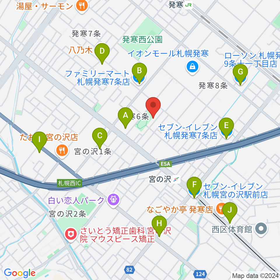 シンフォニカ・スクエア周辺のコンビニエンスストア一覧地図