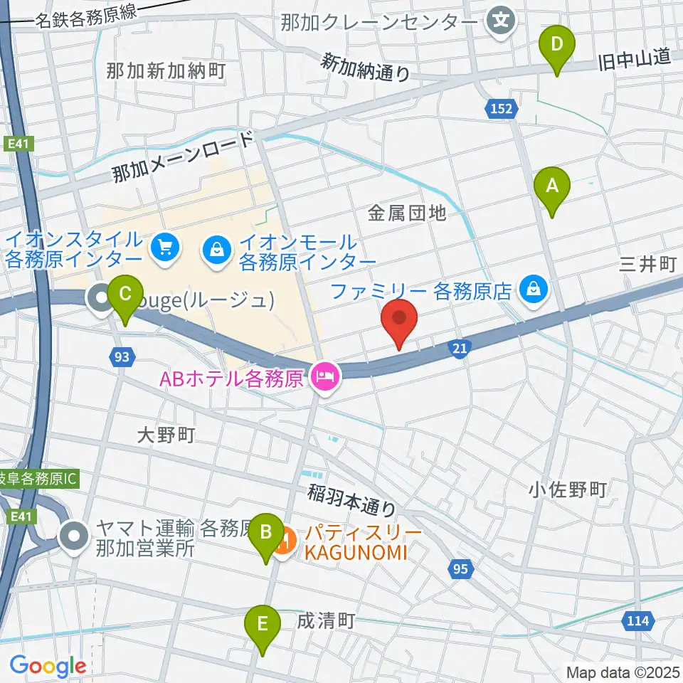 各務原ソルト&ペッパー周辺のコンビニエンスストア一覧地図