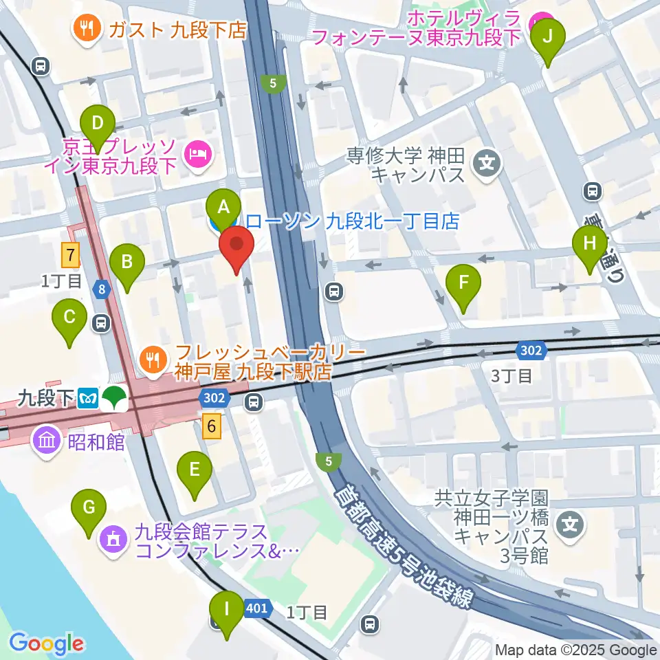 美ら音工房ヨーゼフ 東京店周辺のコンビニエンスストア一覧地図