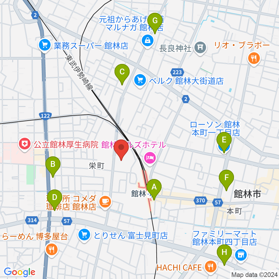 文右衛門ホール周辺のコンビニエンスストア一覧地図