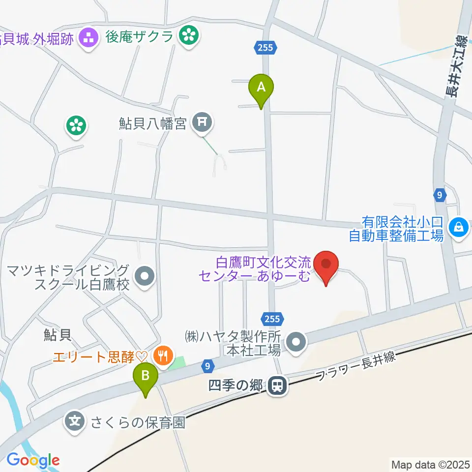 白鷹町文化交流センターあゆーむ周辺のコンビニエンスストア一覧地図