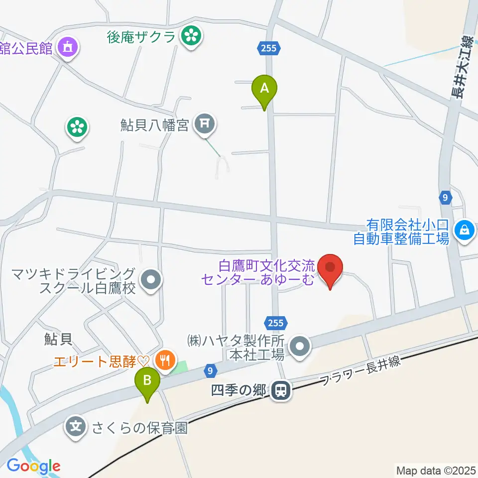 白鷹町文化交流センターあゆーむ周辺のコンビニエンスストア一覧地図