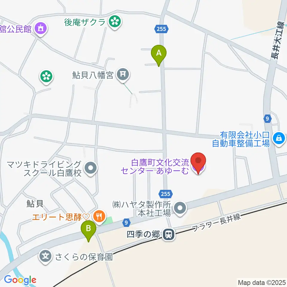 白鷹町文化交流センターあゆーむ周辺のコンビニエンスストア一覧地図